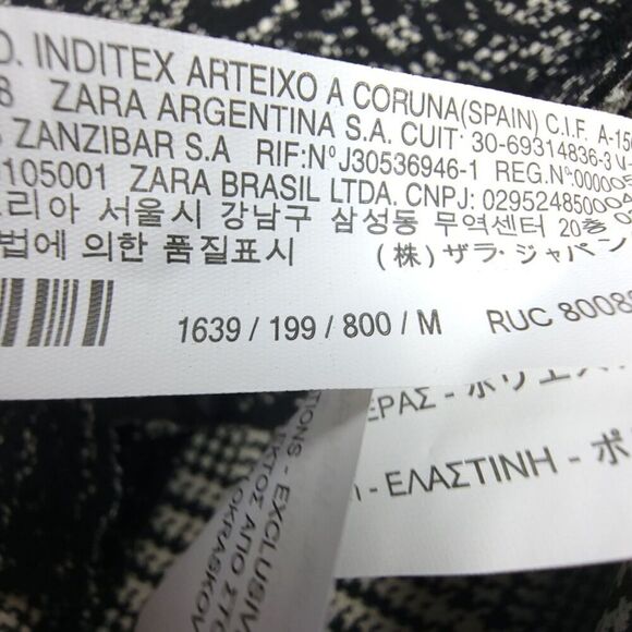 NWT Zara Whimsigoth Scalloped Lace Print High Rise Mini Skirt Medium Goth Black - Picture 9 of 11